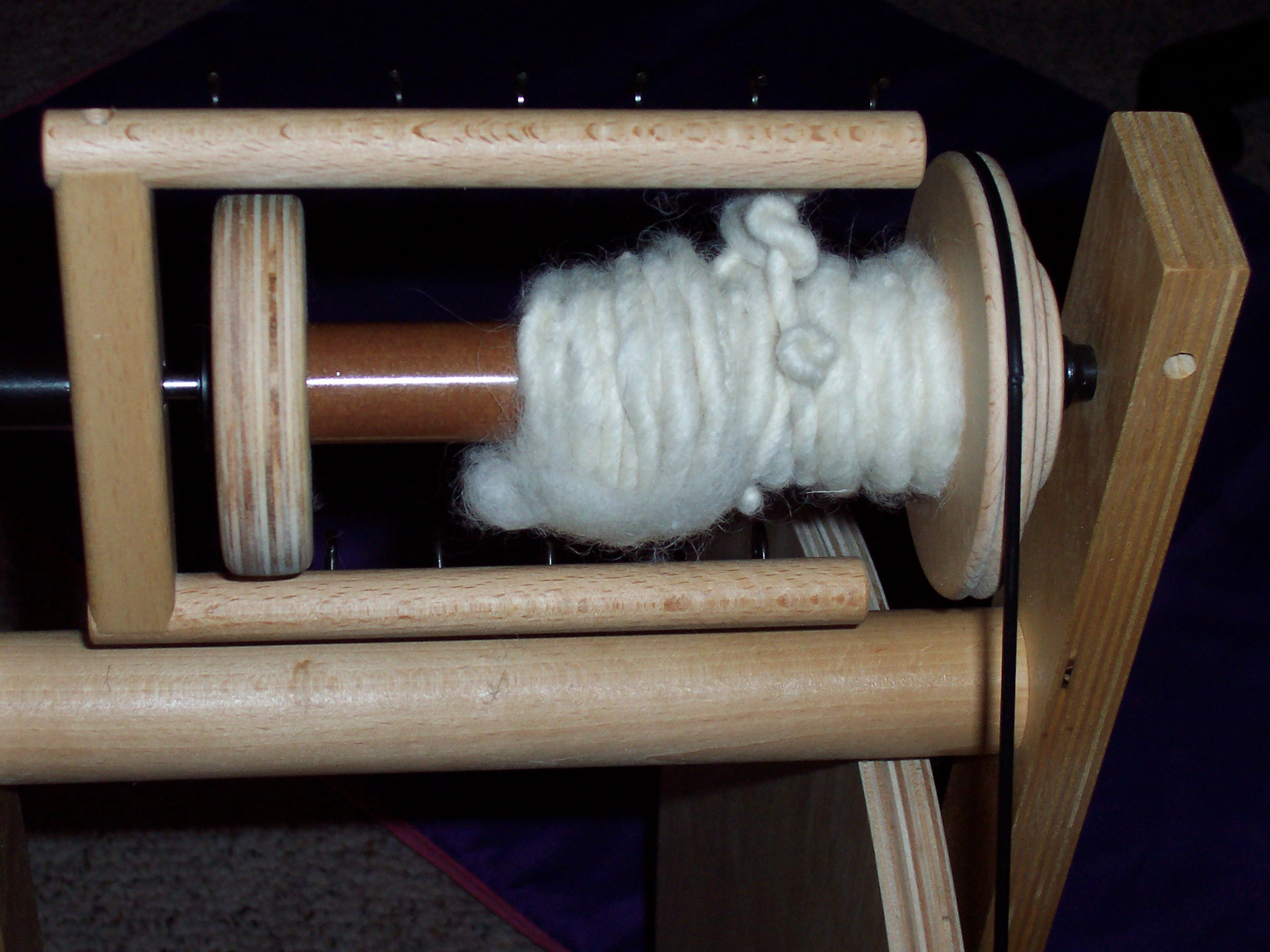 my first real spinning!